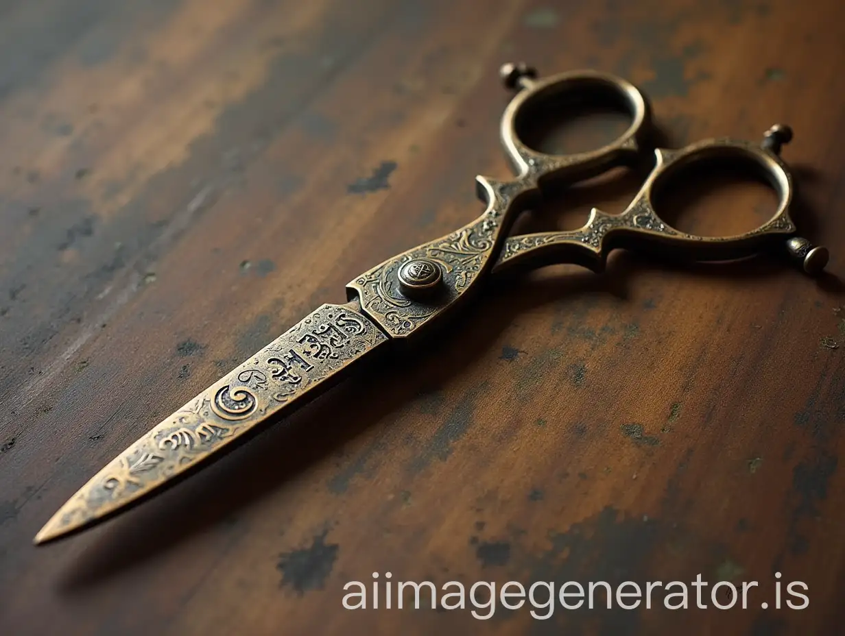 Bronze-Scissors-Engraved-with-Magical-Symbols-from-Various-Cultures