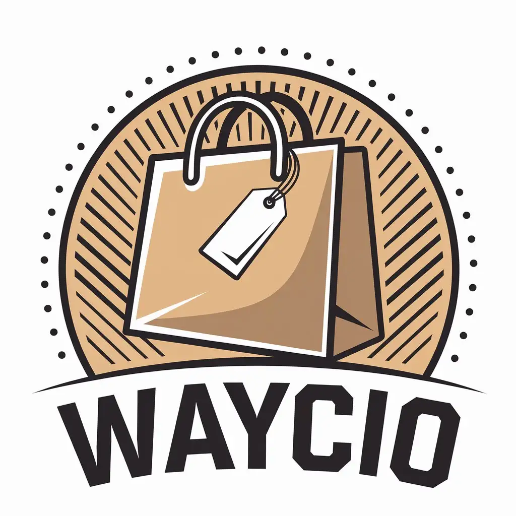 LOGO-Design-for-Waycio-Life-Selections-Shop-Moderate-Vector-Logo-with-Clear-Background