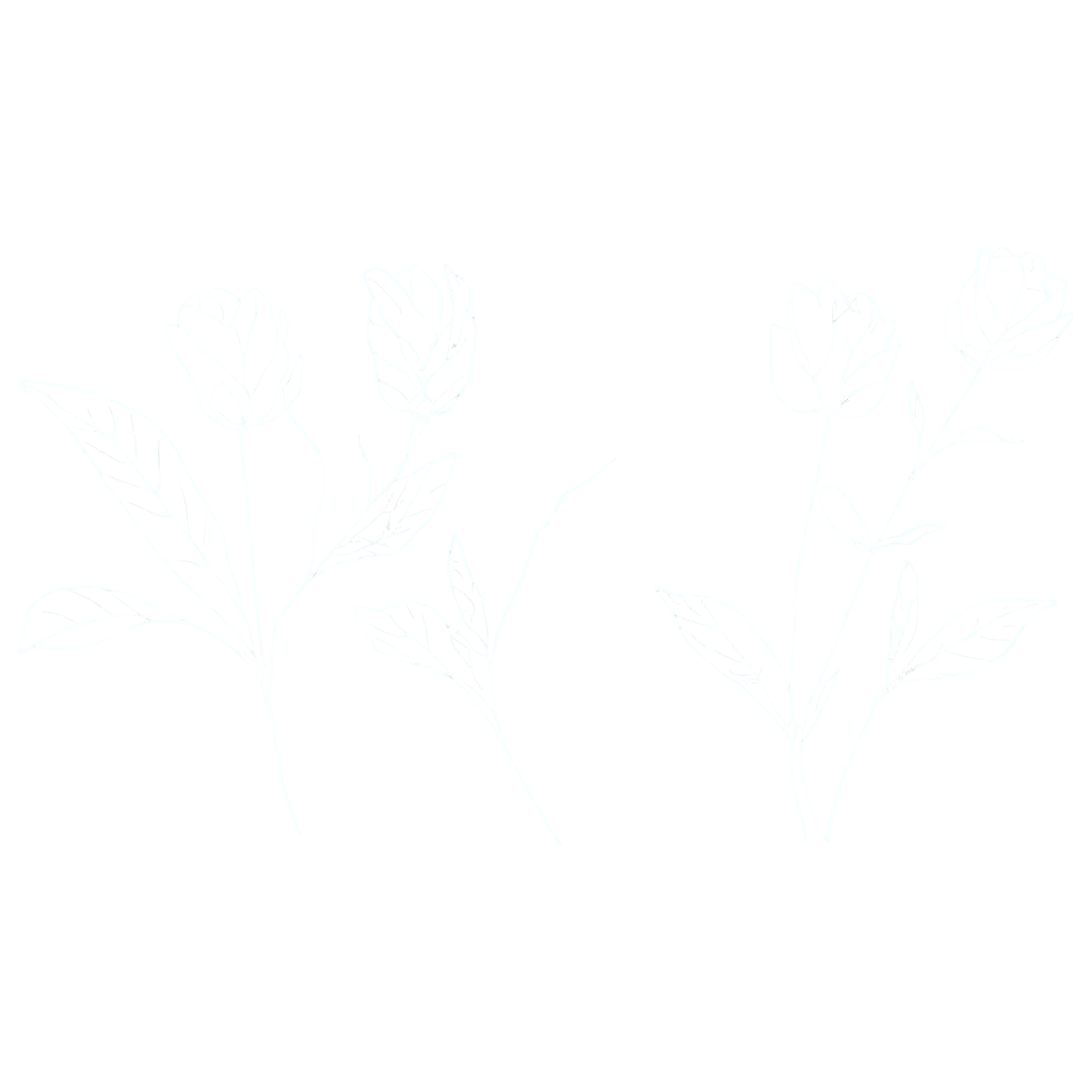 Exquisite-PNG-Image-of-Drawn-Flowers-Branches-Leaves-Linear-Illustration-with-Thin-Lines