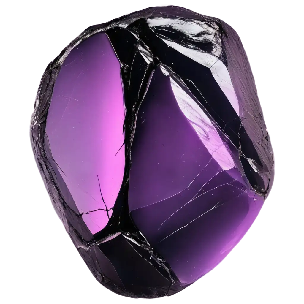 Hyperrealistic-Purple-Obsidian-Stone-PNG-with-Glowing-Violet-Energy-Perfect-for-Digital-Art-and-Web-Design