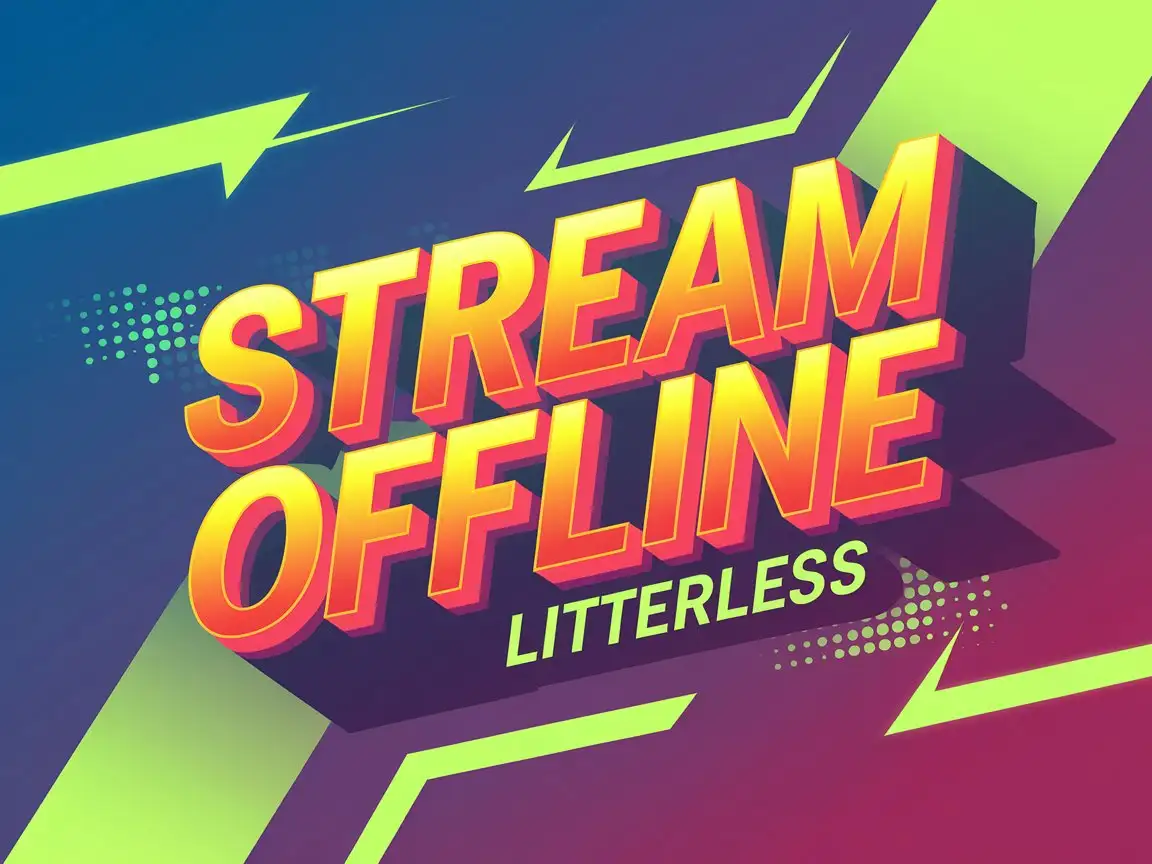 Modern-StreamAI-Image-Prompt-Expansion-Offline-Banner-with-Litterless-Message-in-Bright-Dynamic-Style