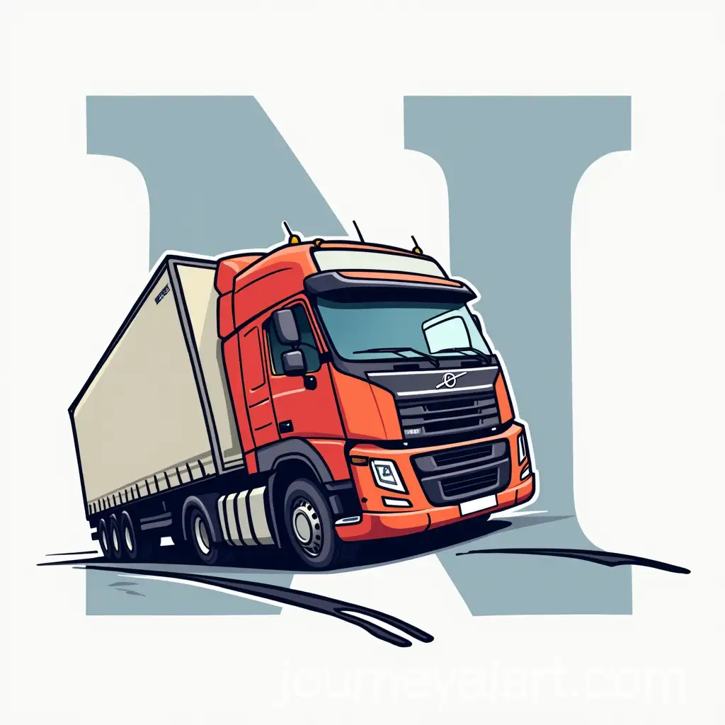 Dynamic-Isologotipo-of-Letter-N-for-Transport-Company