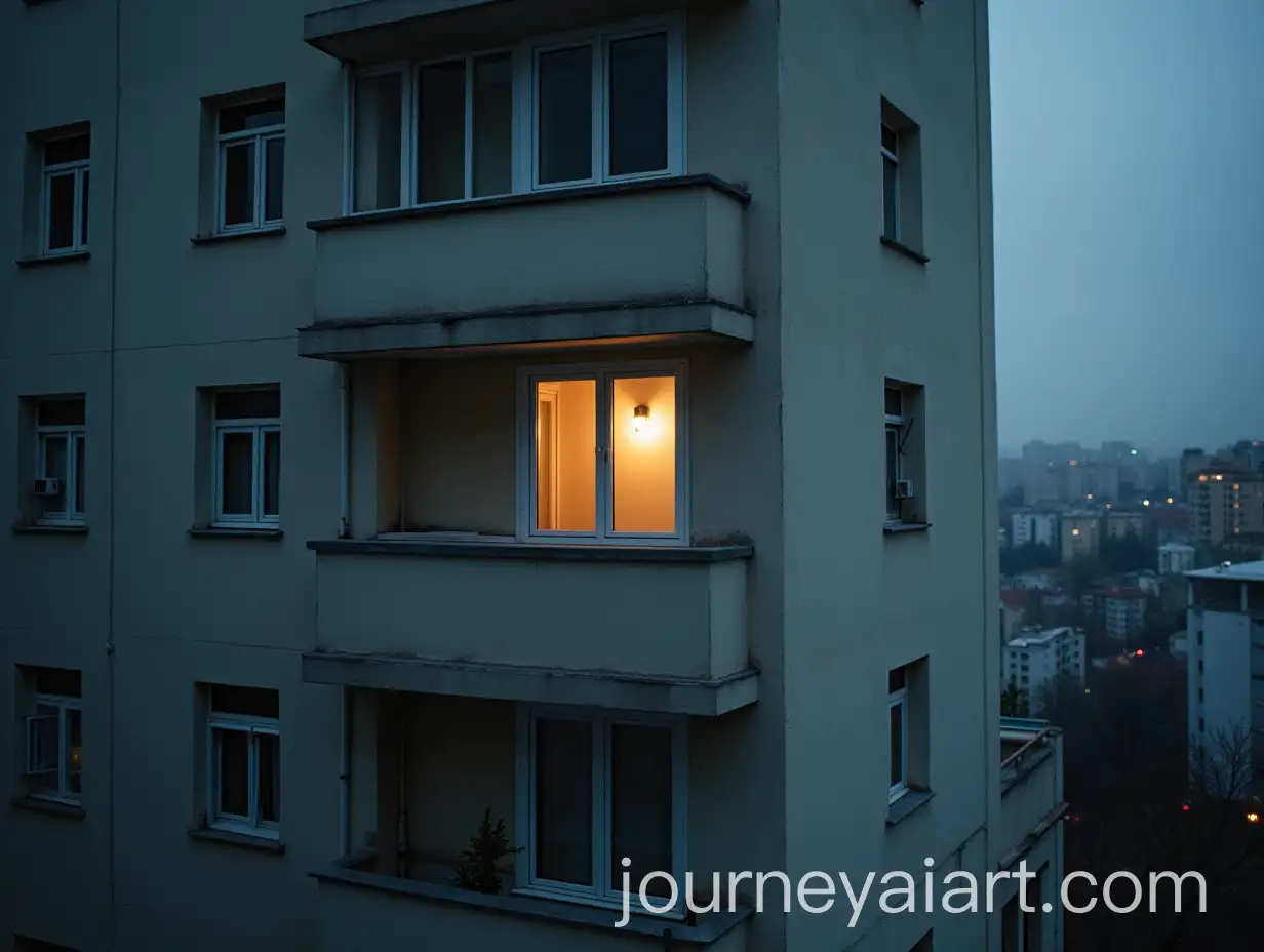 FiveStory-City-Building-Overlooking-the-Black-Sea-at-Dusk