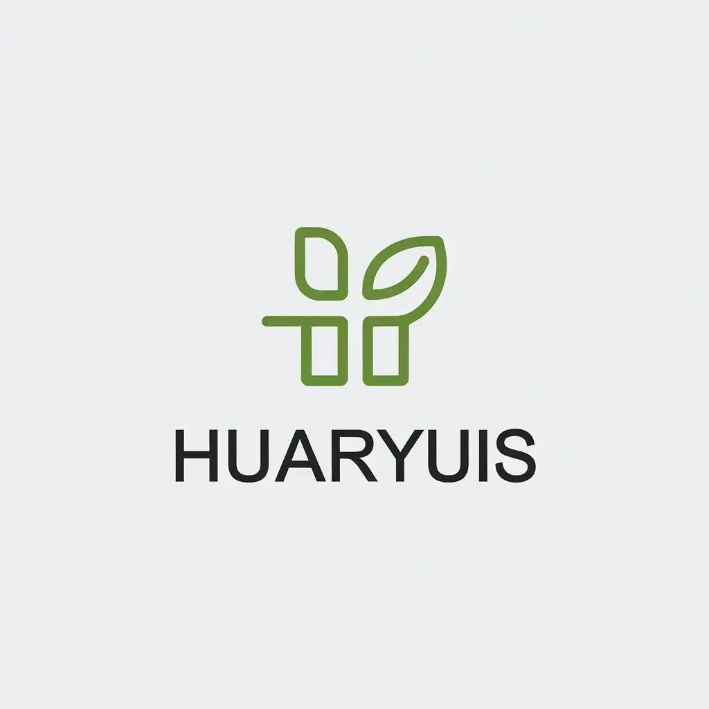 Logo-Design-for-HUARYUIS-Symbolizing-Life-in-Minimalistic-Style-for-Technology-Industry