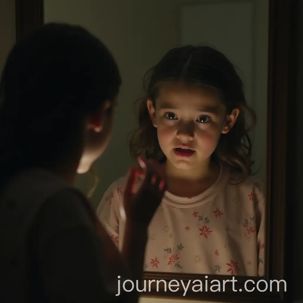 Anxious-Girl-with-Magical-Glow-Reflecting-on-Imminent-Transformation