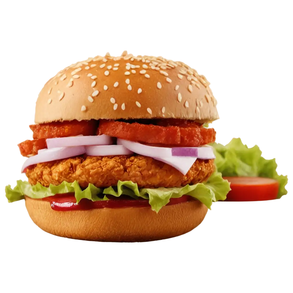 Zinger chicken burger