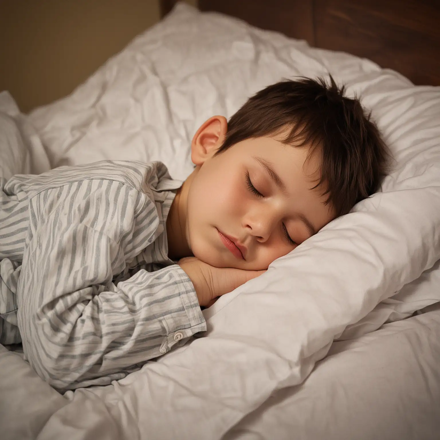 Peaceful-Boy-Sleeping-in-Cozy-Bed