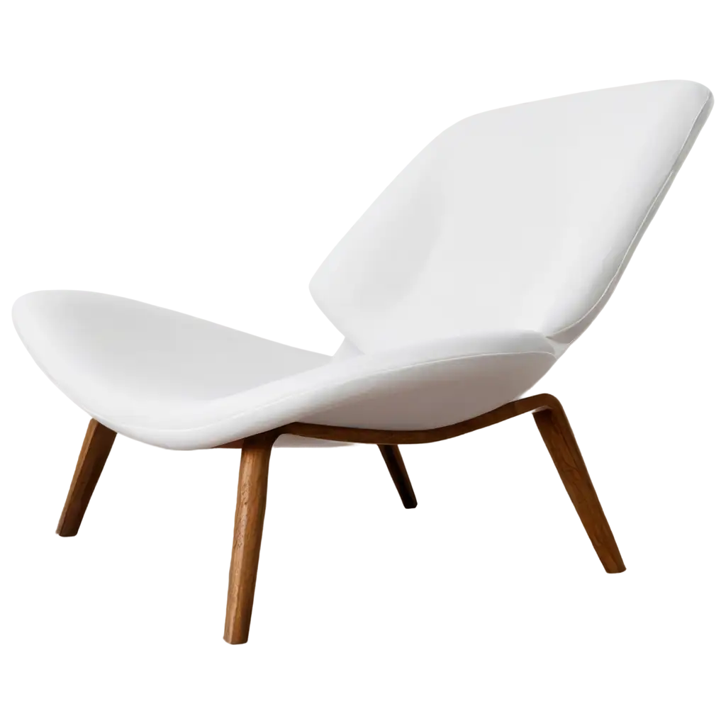 Trendy-White-Minimalistic-Chair-PNG-with-Unusual-Shape-Modern-Design