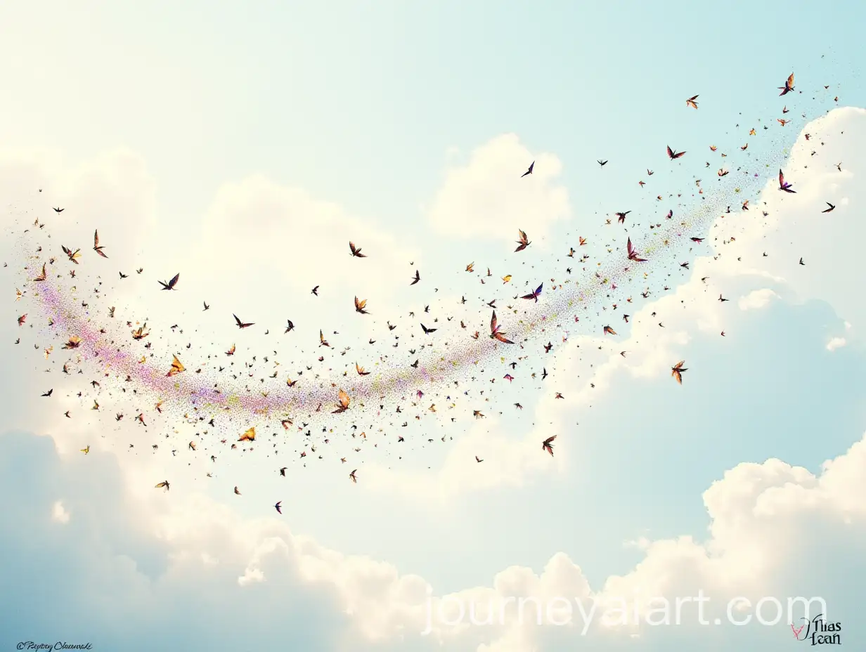 DreamAI-Image-Prompt-Expansiony-Poetry-Channel-Banner-with-Pen-Drawing-and-Sky-Clouds