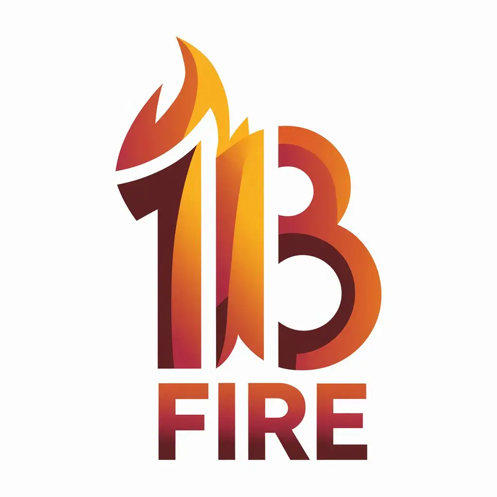 LOGO Design for 11B Fire Vector Logo Featuring 11B Symbol for Technology Industry