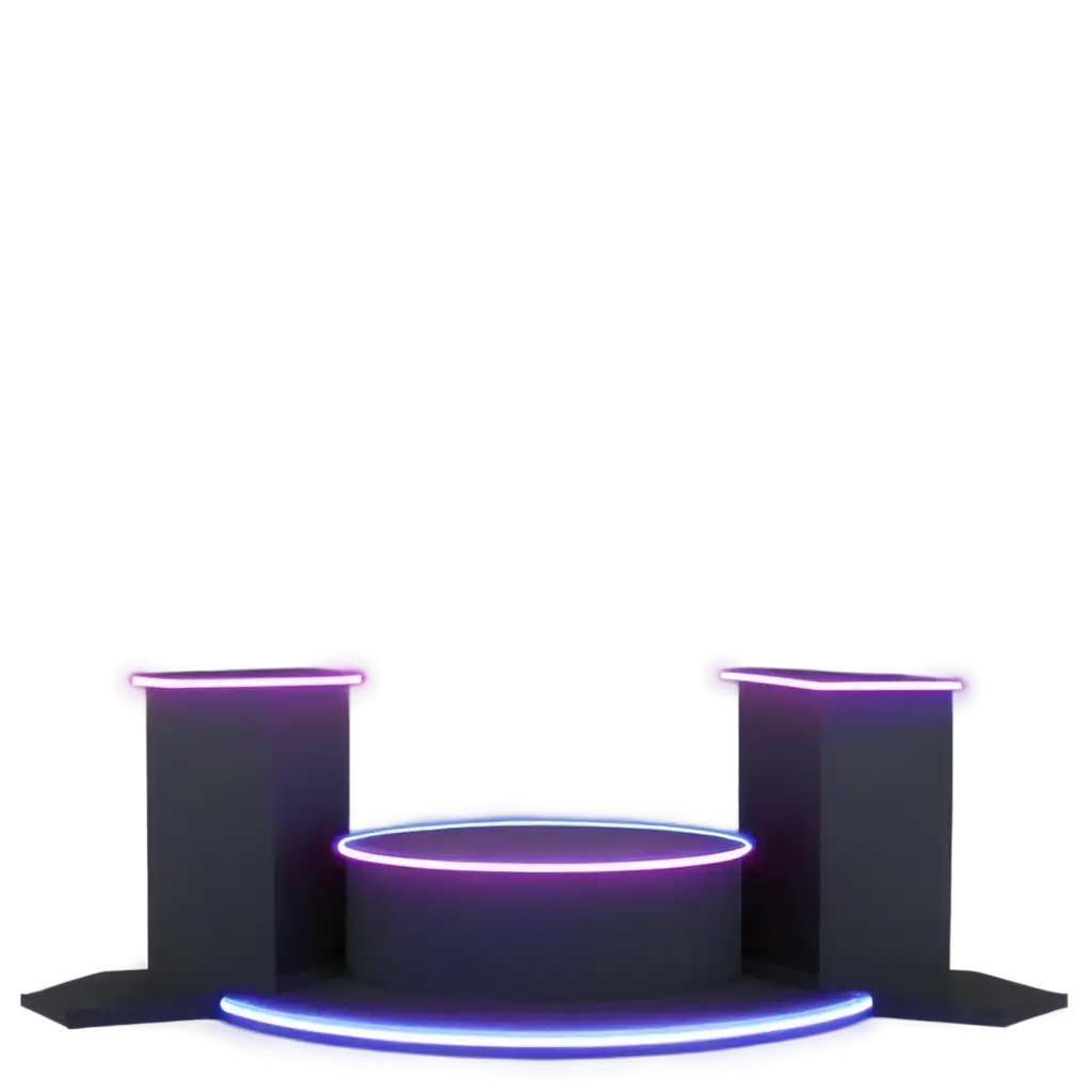 Illuminating-Podium-with-Neon-Lighting-HighQuality-PNG-for-Creative-Projects