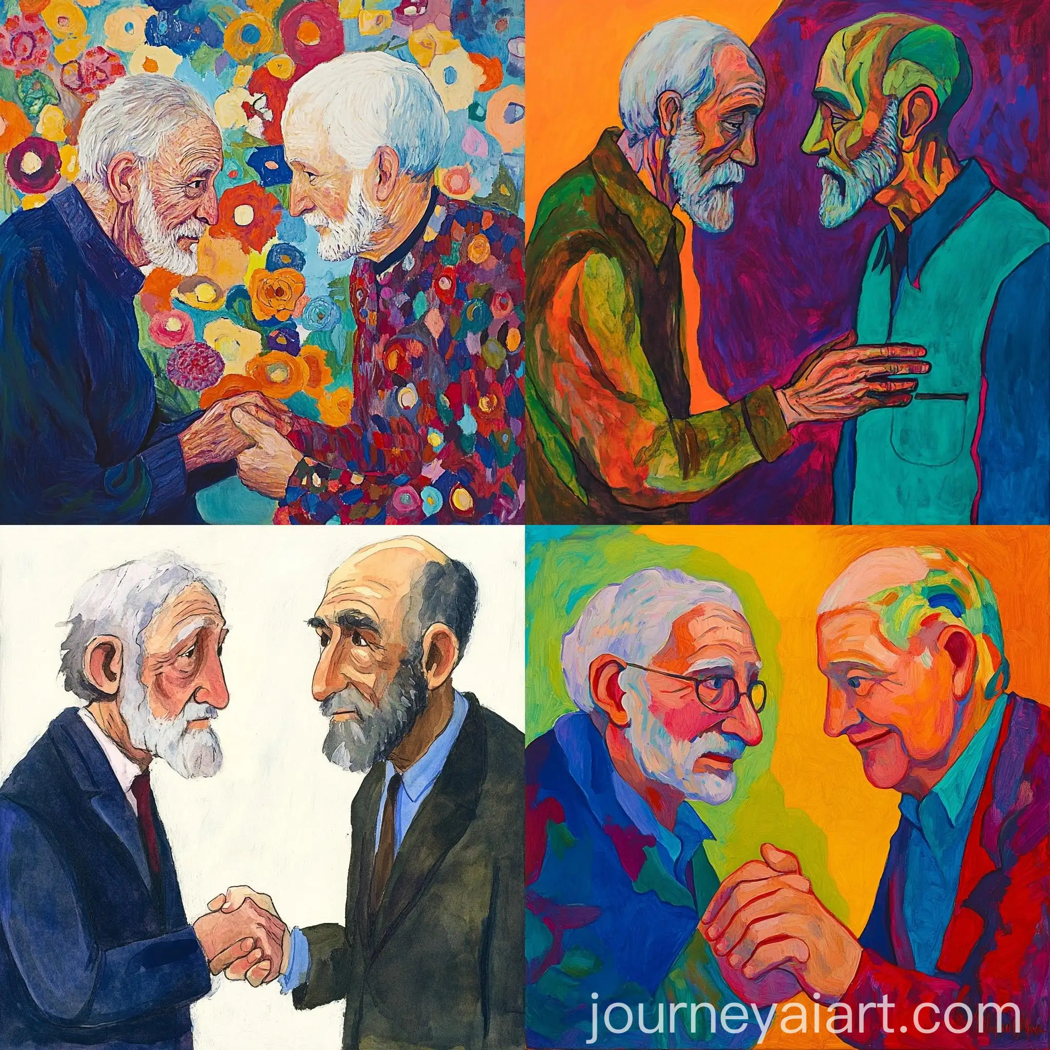 Elderly-Consent-Social-Worker-in-MatisseInspired-Gouache-Painting
