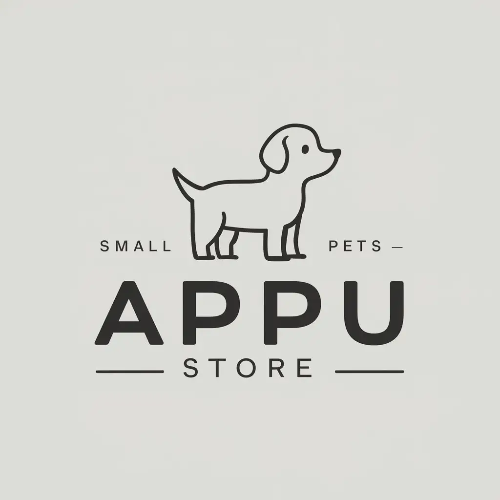 LOGO-Design-for-Appu-Store-Small-Dog-in-Animals-Pets-Industry