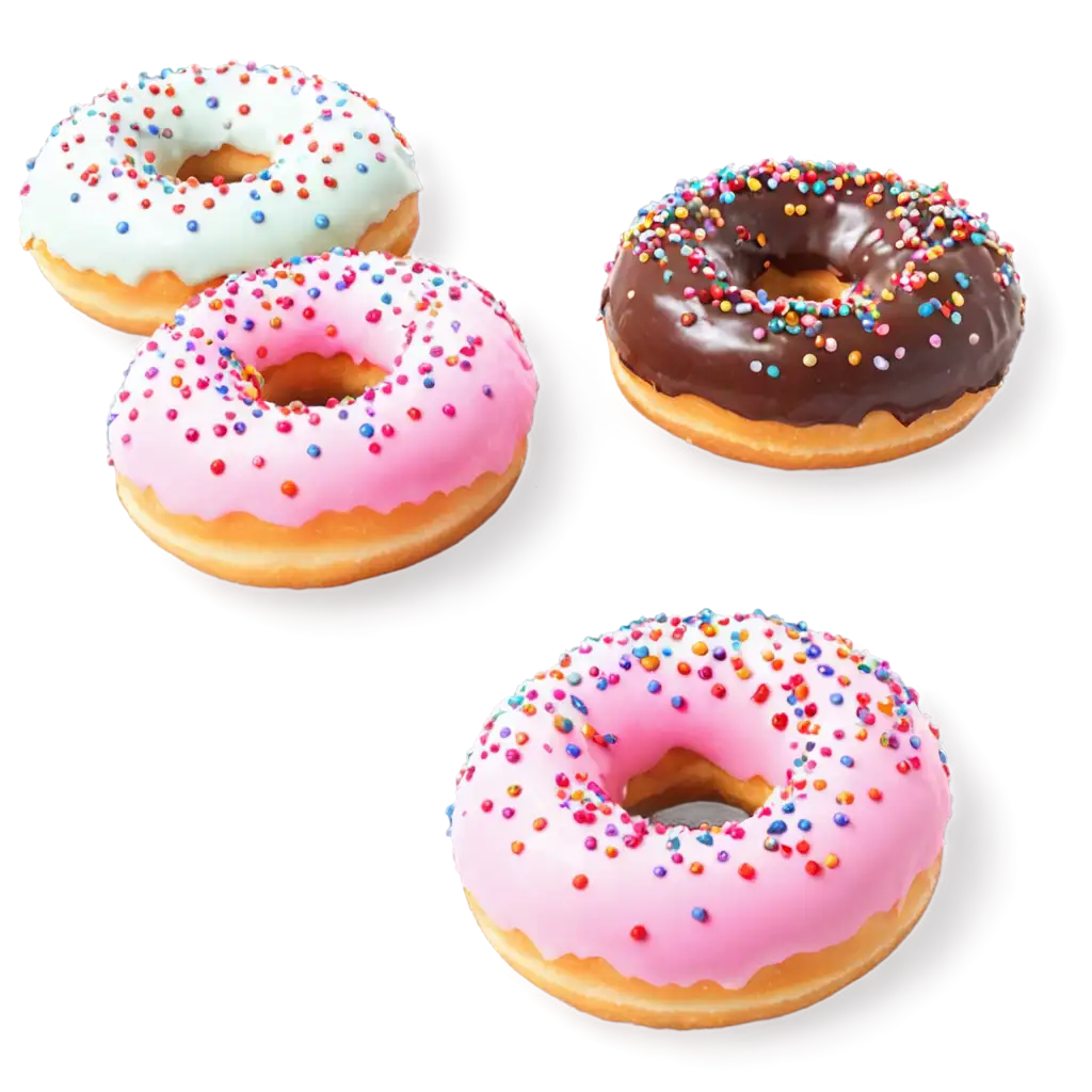 DonutsPNG-Image-Usage-Scenarios-Glazed-with-Sprinkles-PNG-HighQuality-Transparent-Image-for-Creative-Use