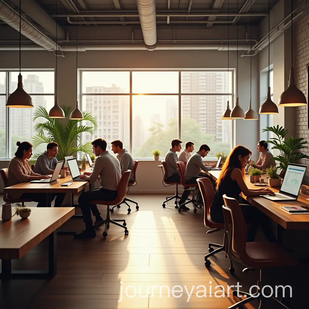 Modern-Workplace-Interior-with-Creative-Atmosphere-and-PeopleAI-Image-Prompt-Expansion-Working-on-Laptops
