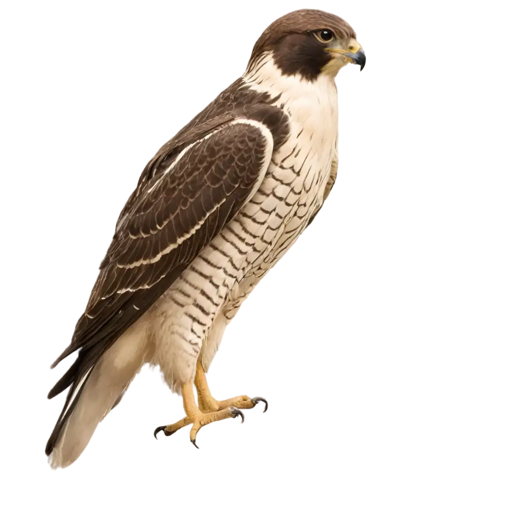 Stunning-PNG-Image-A-Majestic-Falcon-by-the-Serene-Lake