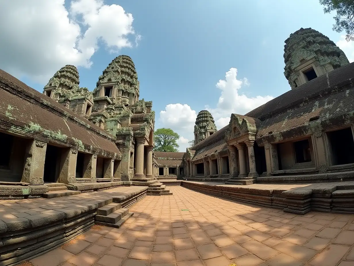 Cambodia-Angkor-Complex-360-View