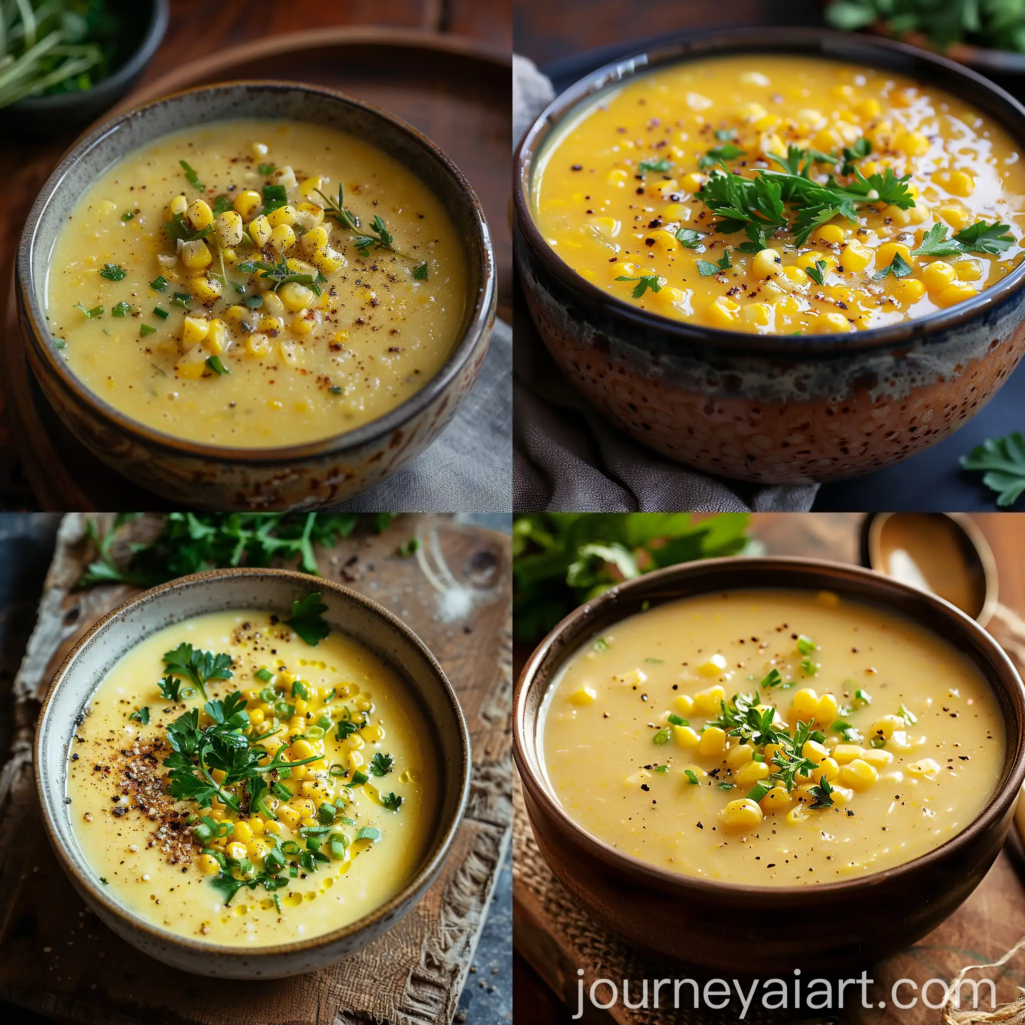 Delicious-Corn-Soup-Bowl-with-Fresh-Vegetables-and-Herbs
