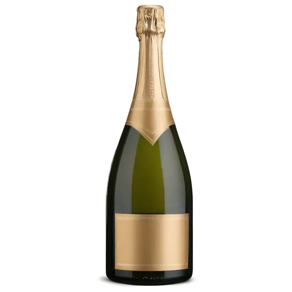 Enhance-Visual-Appeal-with-Unlabeled-Champagne-Bottle-PNG-Ideal-for-Versatile-Digital-Integration