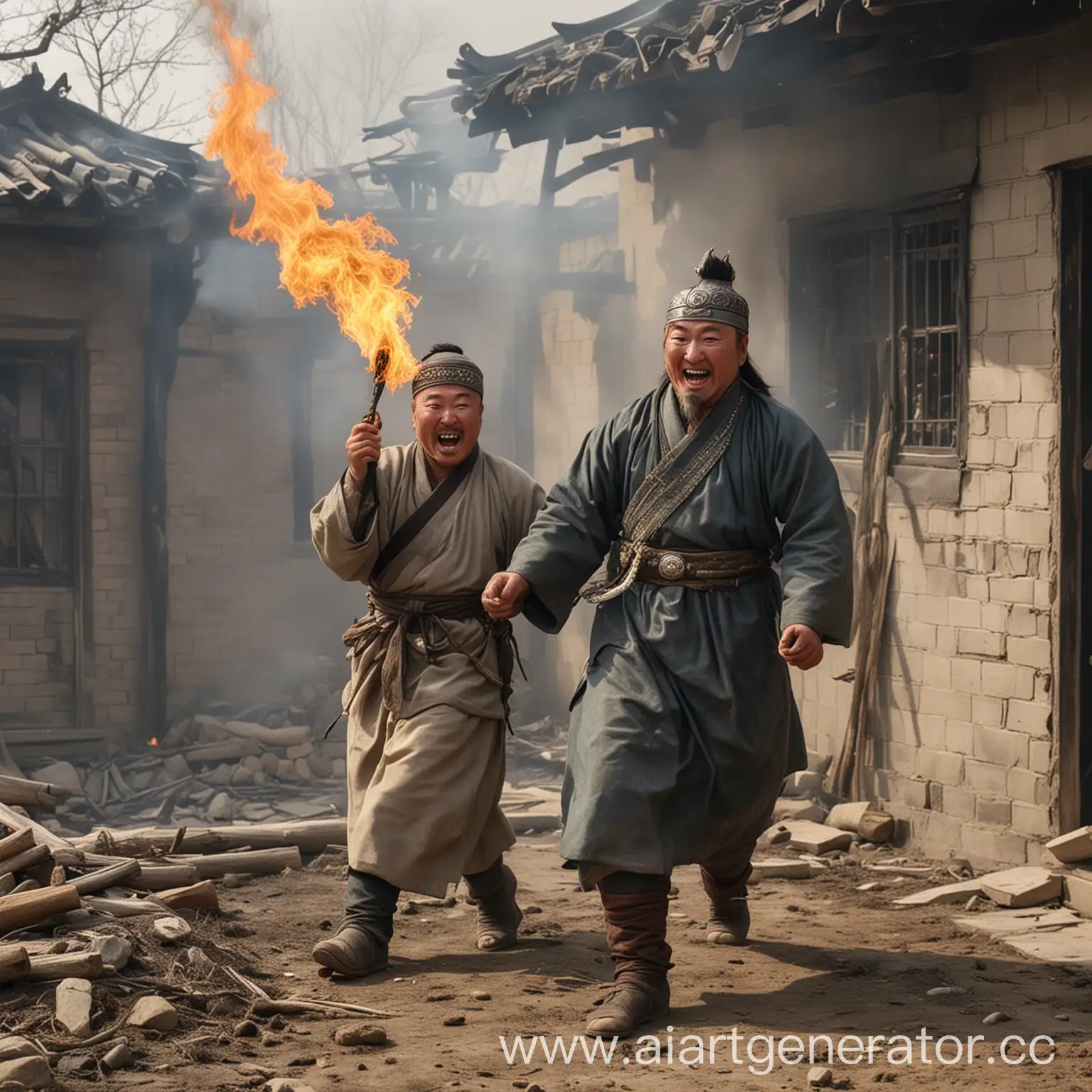 Cheerful-Genghis-Khan-Rescues-Korean-Kpopper-from-Burning-House