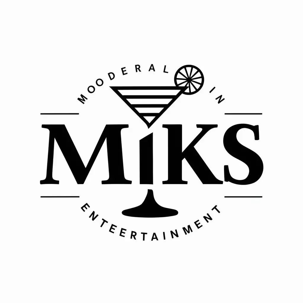 LOGO-Design-for-MIKS-Cocktail-Theme-with-a-Modern-Twist