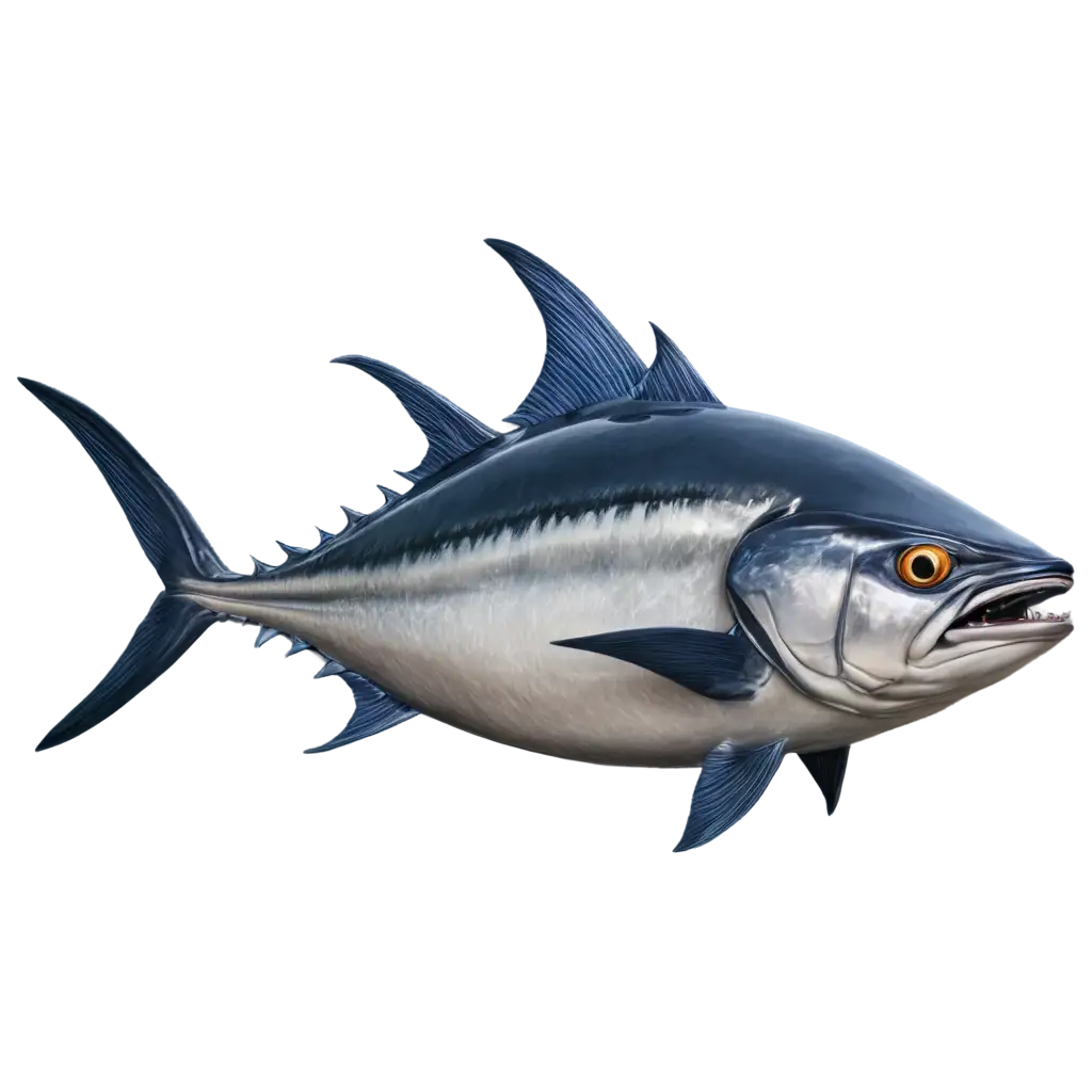 HD-Photorealistic-Bluefin-Tuna-PNG-HighQuality-and-DetailRich-Image-for-Versatile-Use