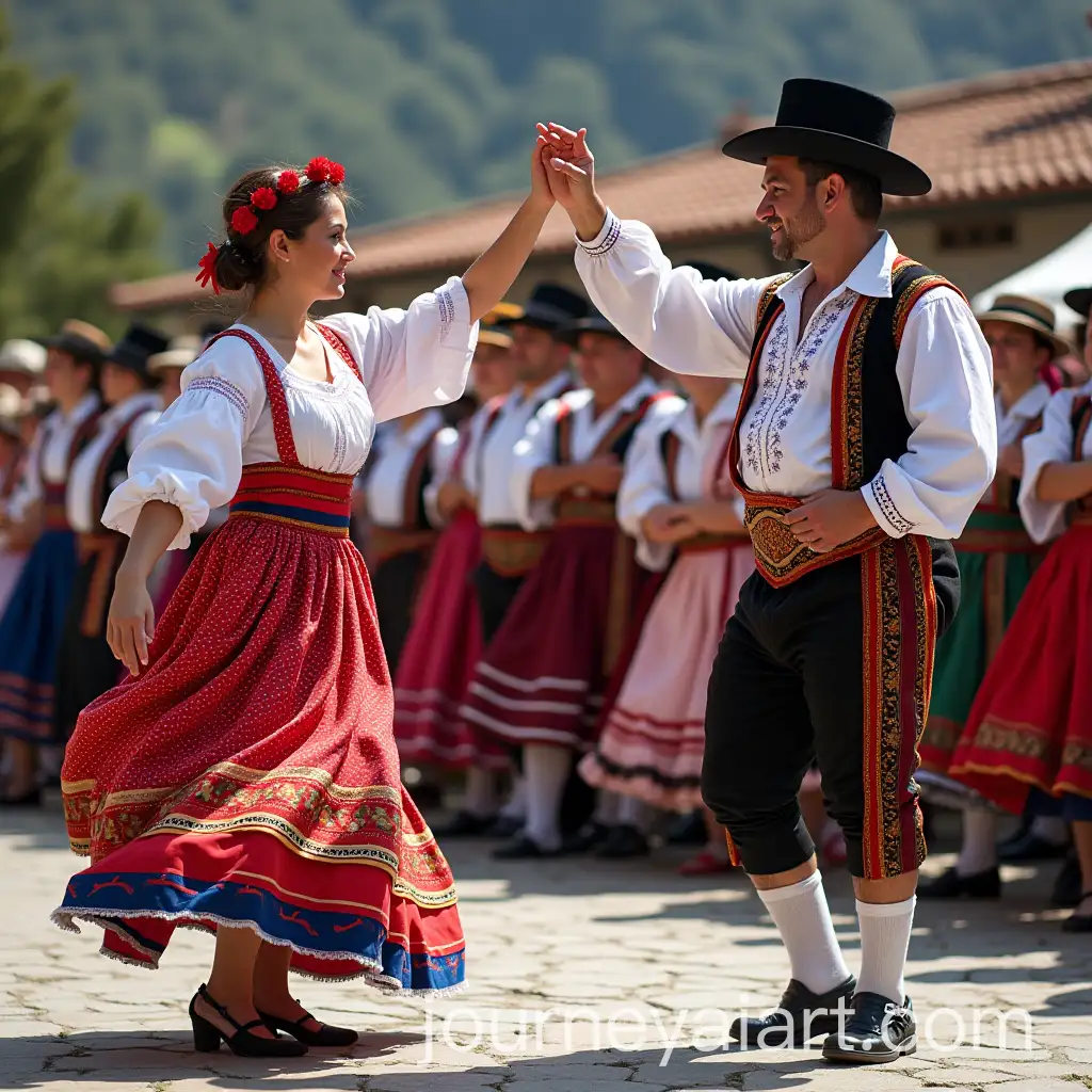 Folkloric-Asturian-Dance-at-the-Peak-of-Urriello