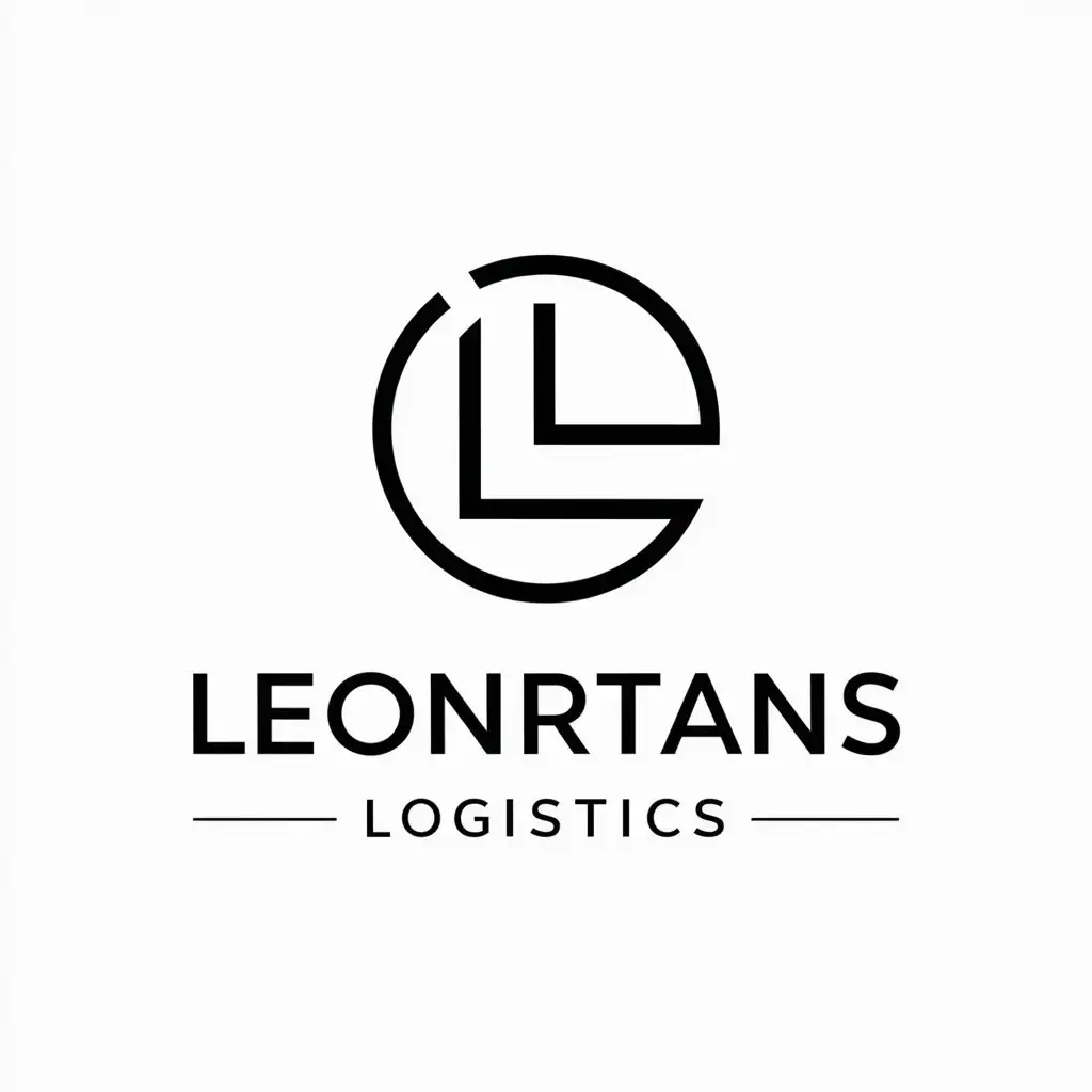 a vector logo design,with the text "leonrtans logistics", main symbol:leonrtans logistics,Moderate,clear background