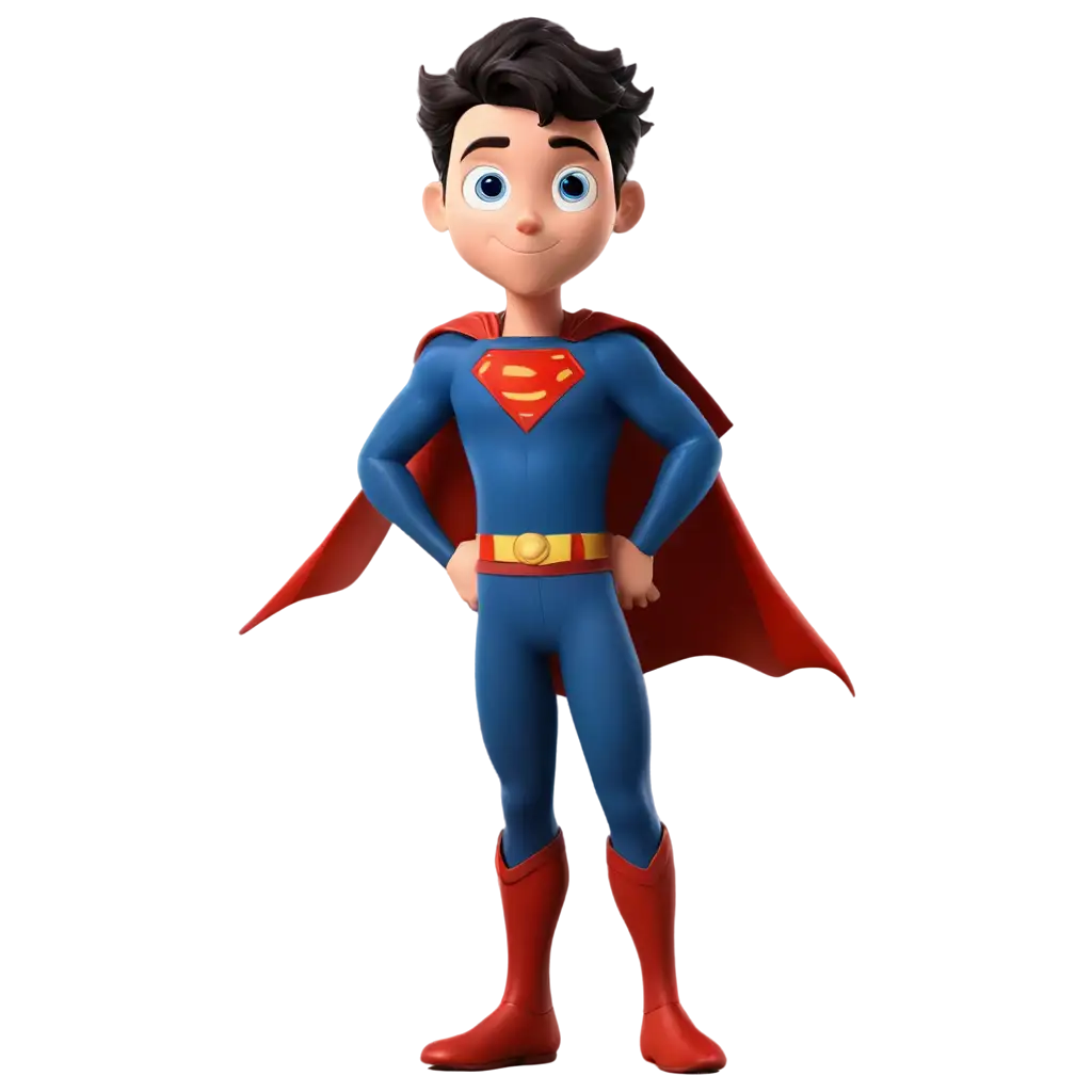 Superman-Cartoon-PNG-Image-for-HighQuality-Graphics-and-Designs