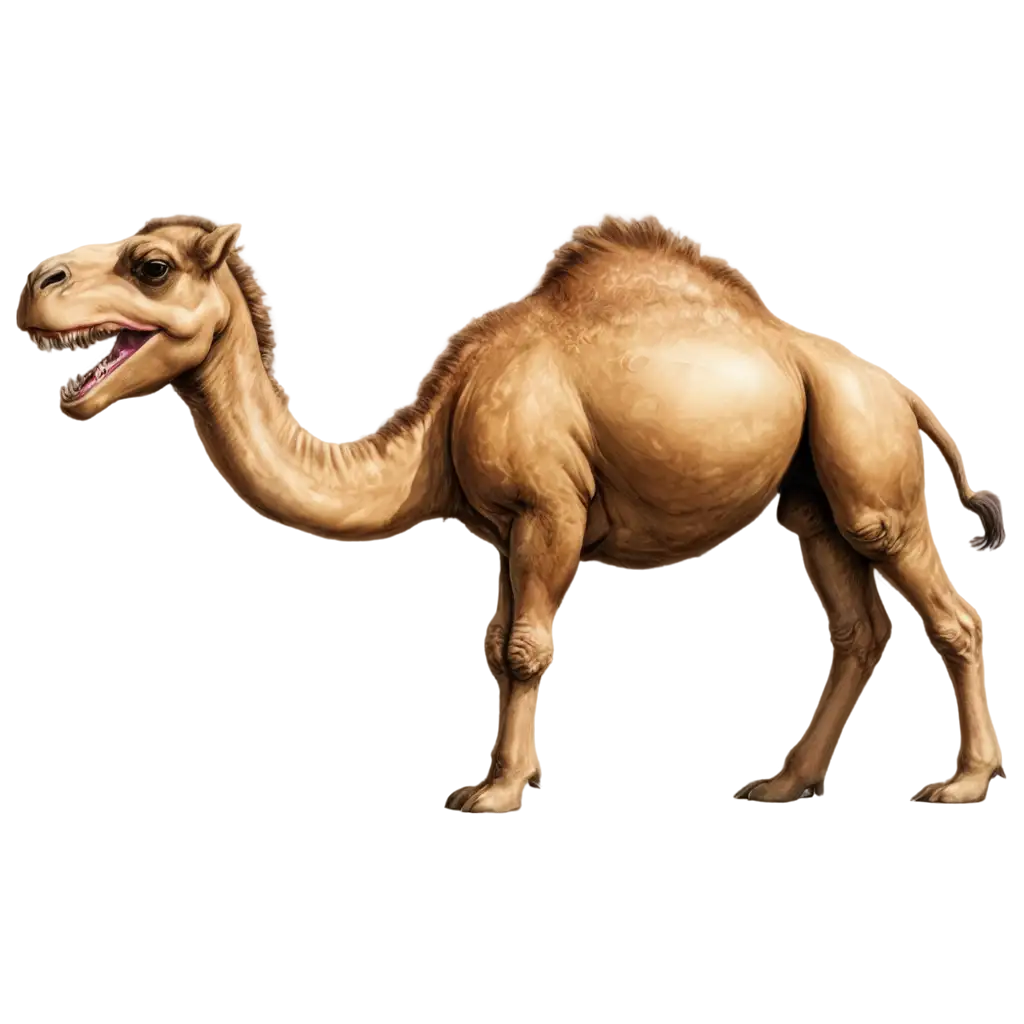 PNG-Image-CamelDinosaur-Hybrid-for-Creative-Illustration