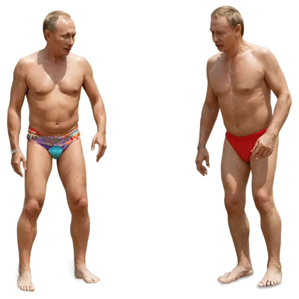 Vladimir-PutinPNG-Image-Optimization-Barefoot-in-a-Big-Costume-at-the-Sea-HighQuality-PNG-Image-for-Creative-Use