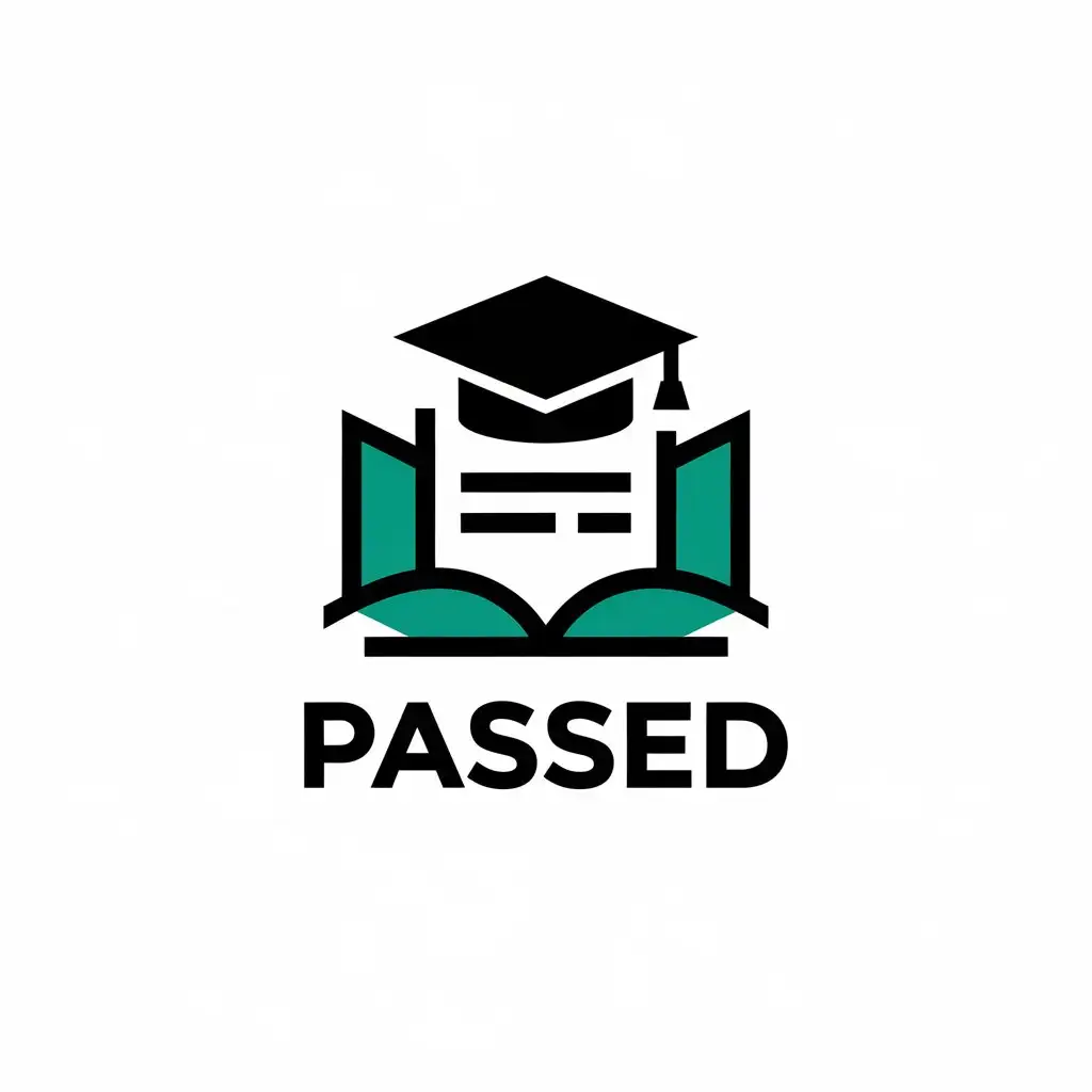 LOGO Design for PASSED Research Paper Symbol with Clear Background for Education Industry