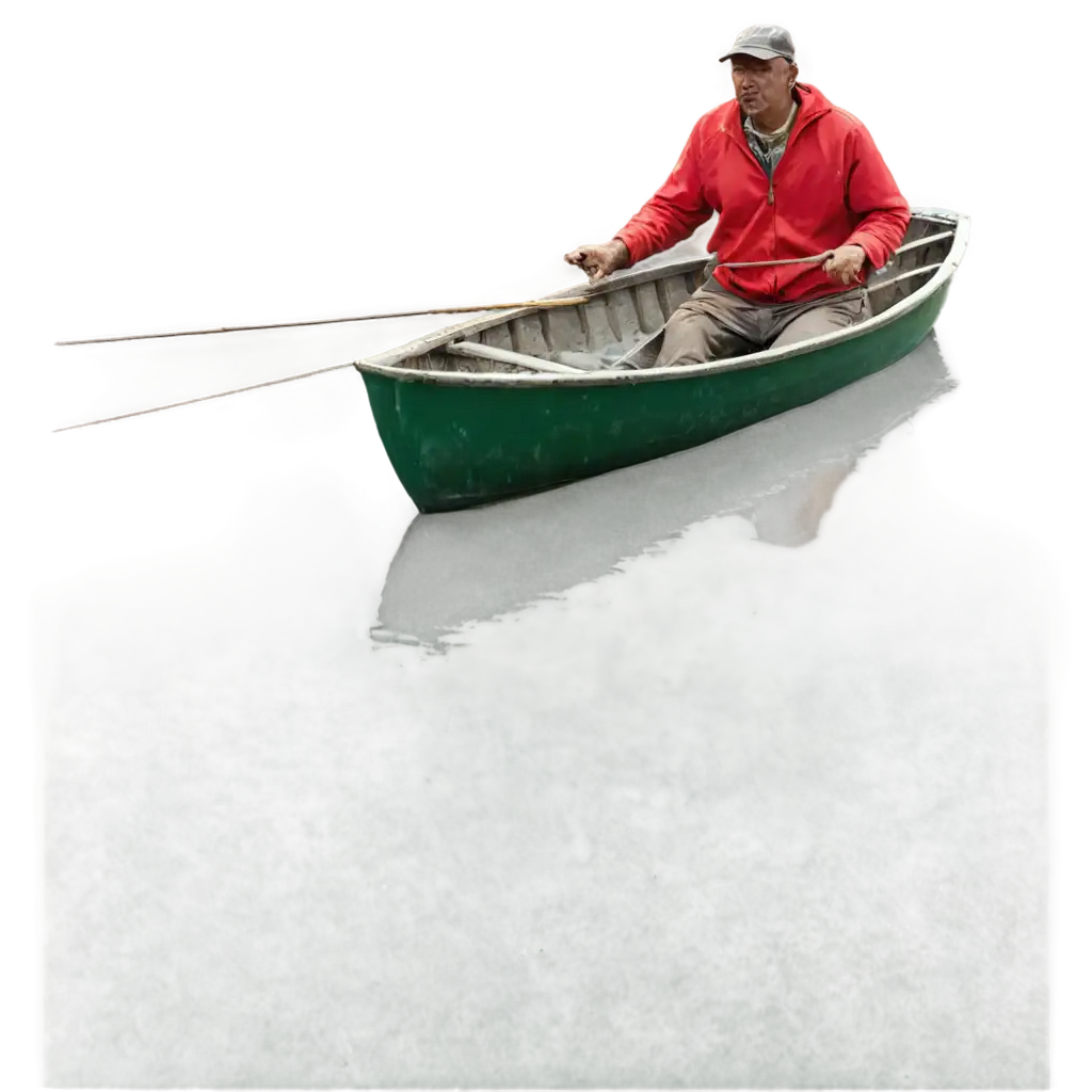 PNG-Image-of-a-Poor-Fisherman-on-a-Boat-Capturing-Resilience-and-Simplicity