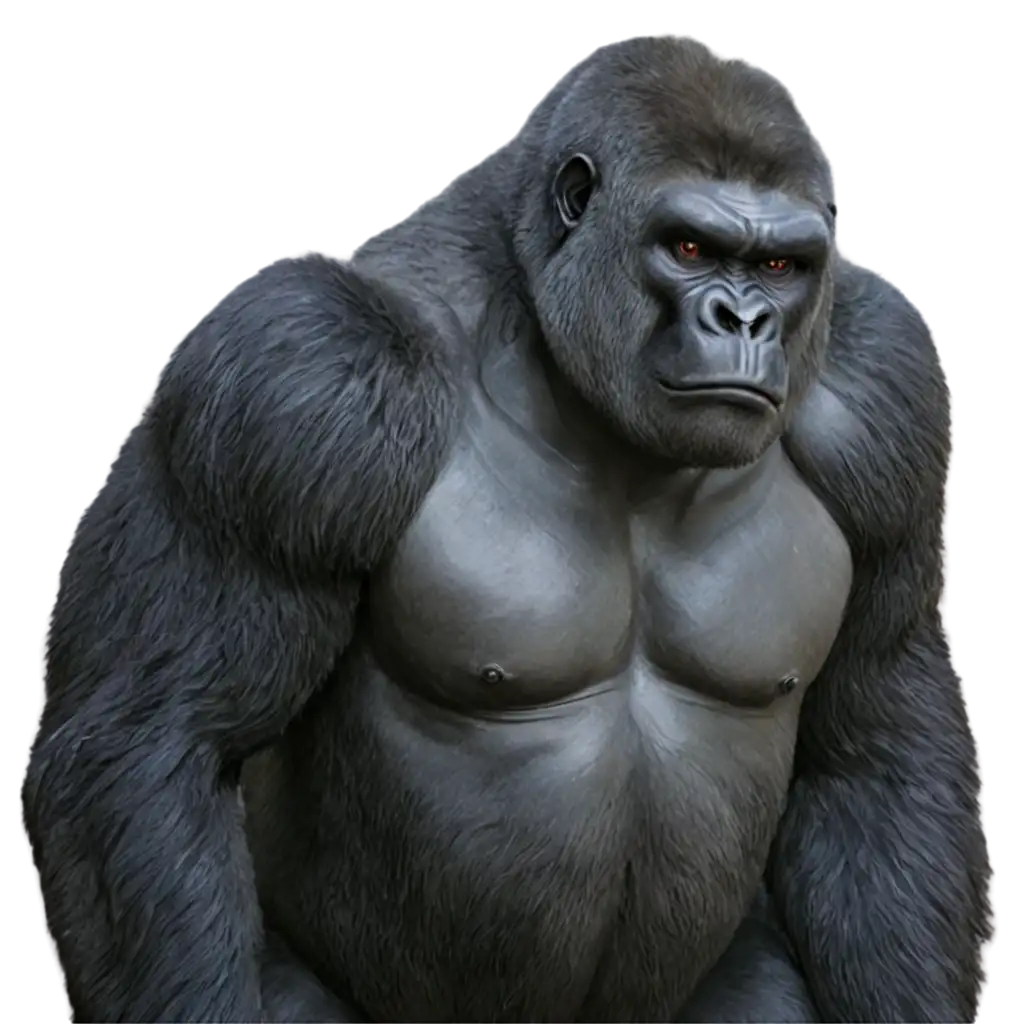 Angry-Gorilla-PNG-Image-Powerful-and-Detailed-Digital-Illustration