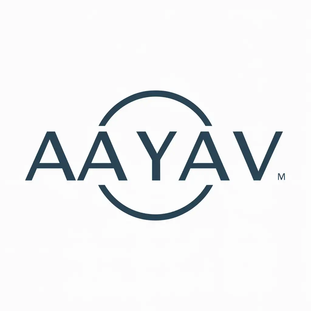 a logo design,with the text "AA YAV'", main symbol:Triangle in a circle,Moderate,be used in Nonprofit industry,clear background