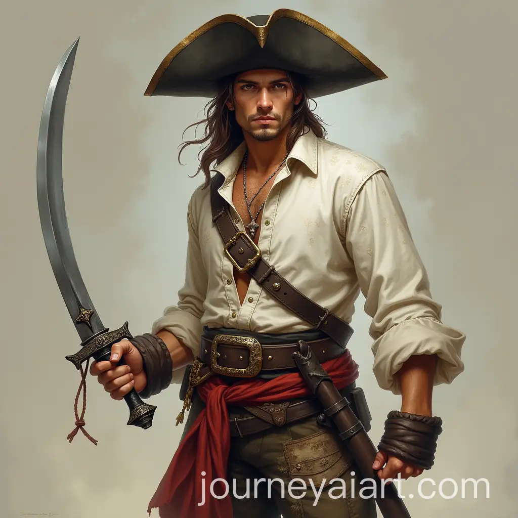Andrew-Tate-as-a-Pirate-with-Curved-Sword-and-Simple-Attire
