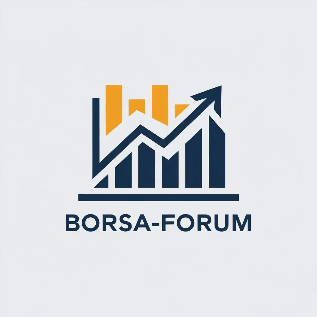 LOGO Design for BorsaForum Stock Market Symbol with Modern Finance Industry Theme