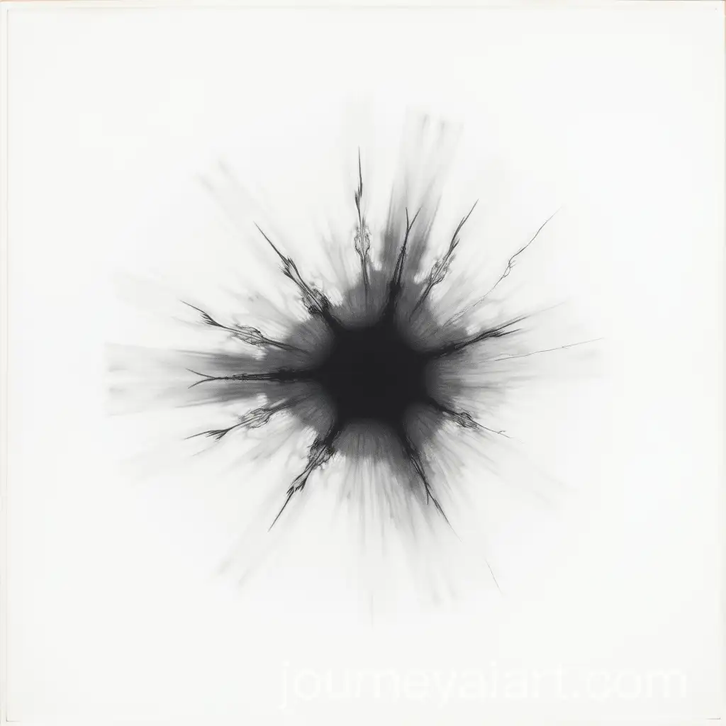 Abstract-Monochrome-Complex-Shape-on-White-Background