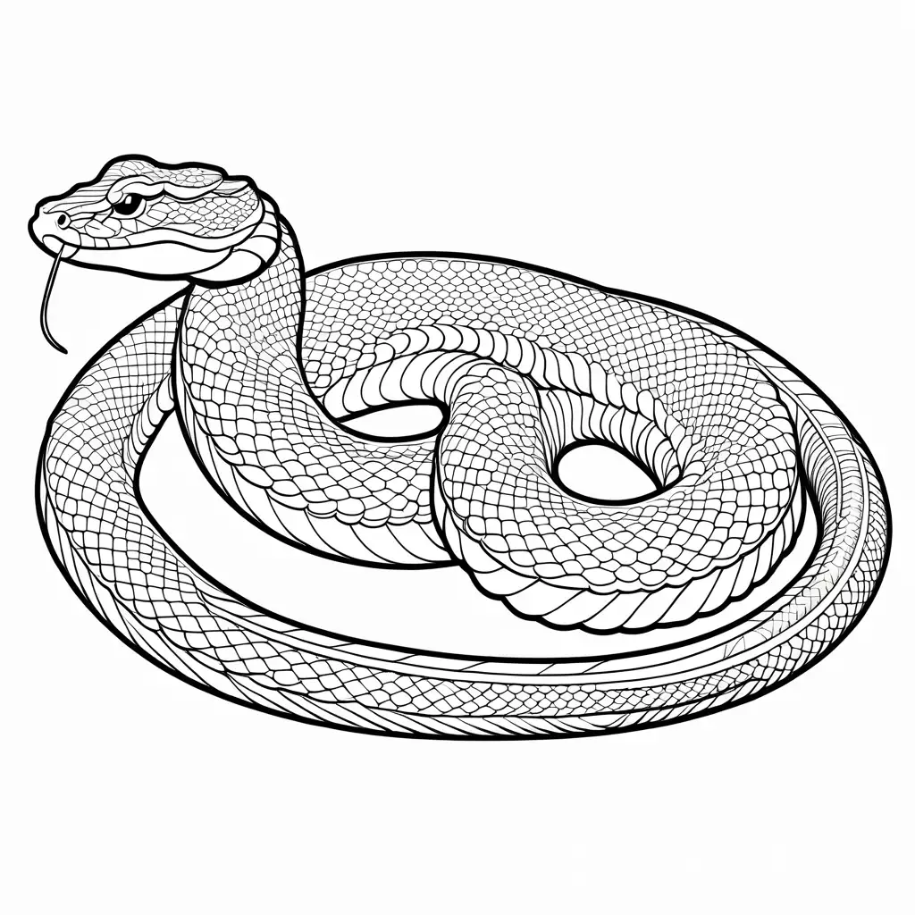 Simple-Viper-Coloring-Page-for-Kids