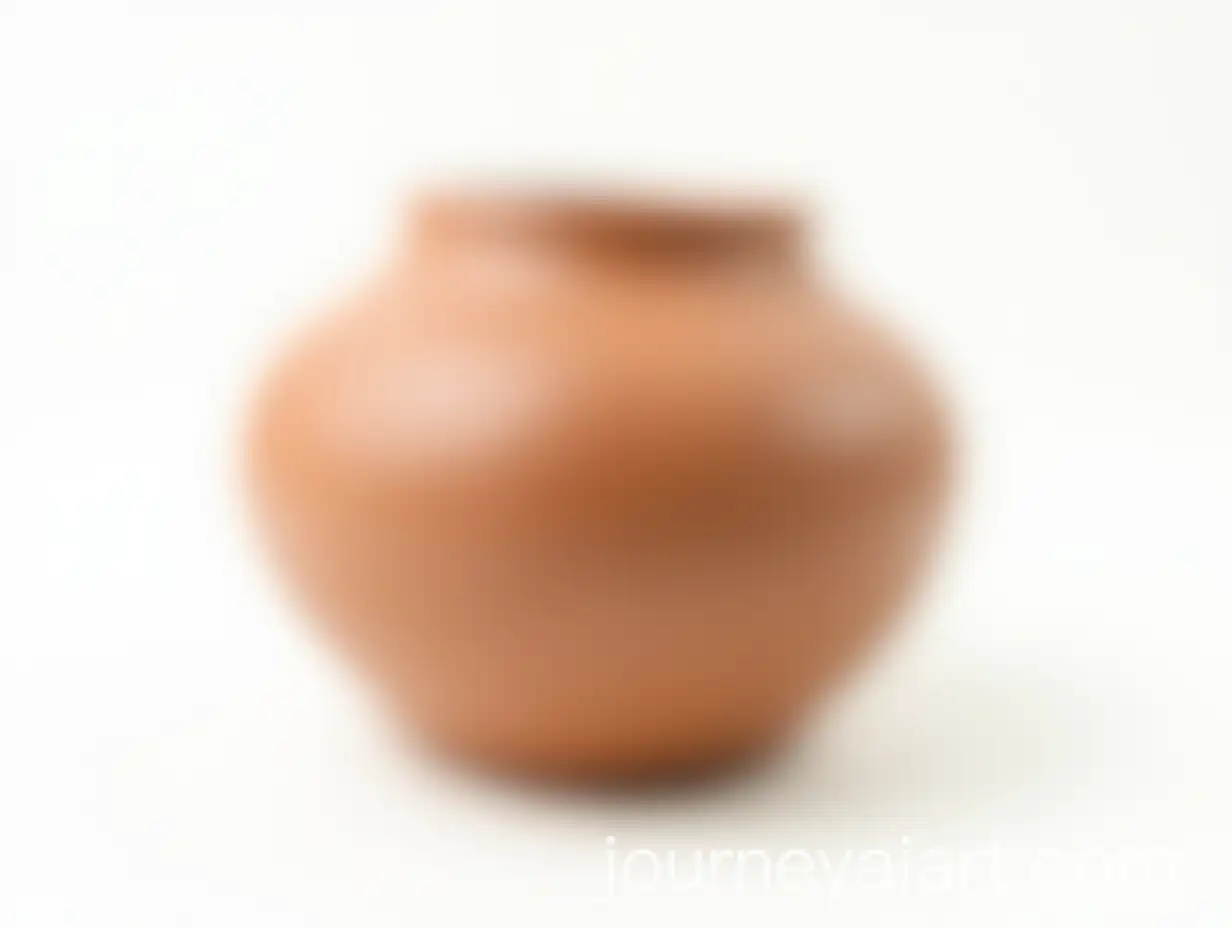 Handcrafted-Clay-Pot-on-White-Background