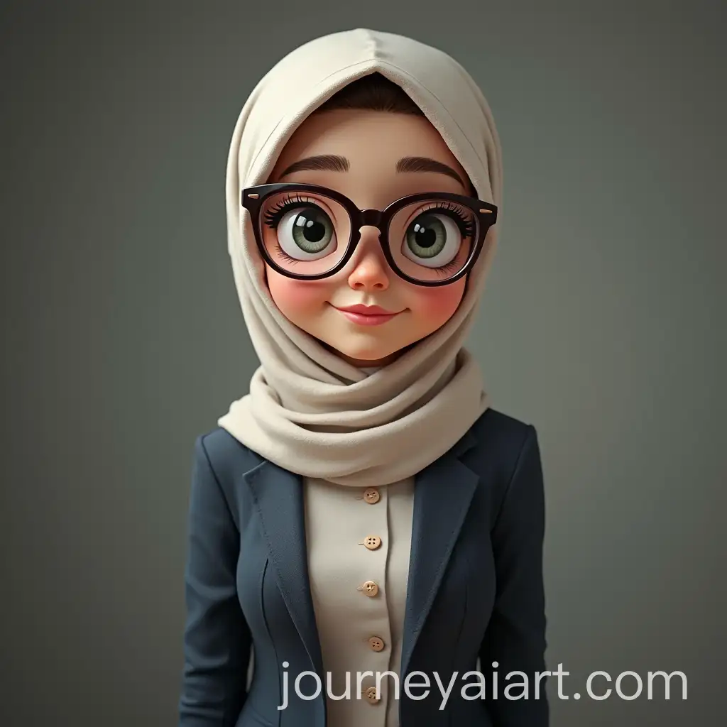 English-Teacher-in-Glasses-and-Hijab-in-Official-Attire