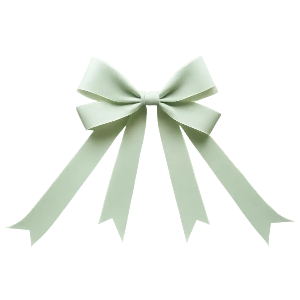 Sage-Green-and-Light-Pink-Bow-PNG-Image-for-Elegant-and-Charming-Design