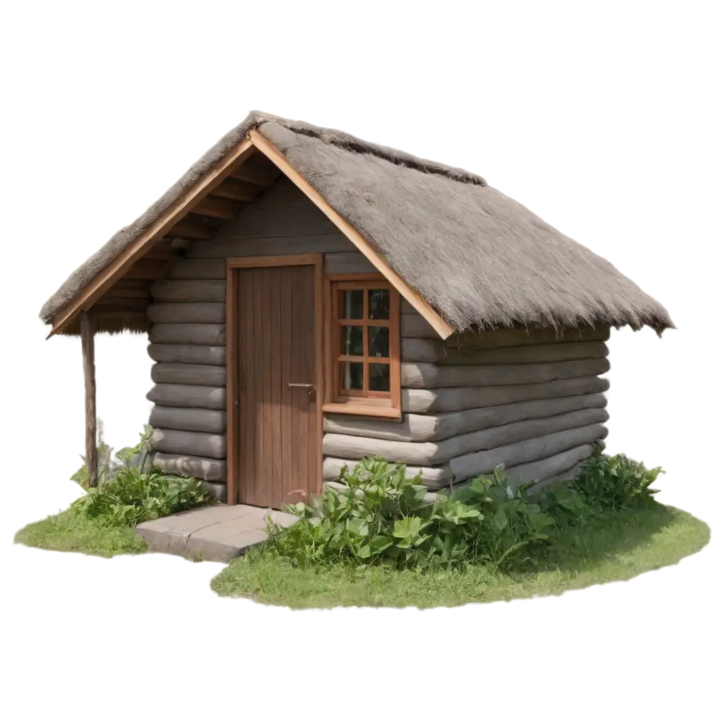 Small-Hut-PNG-Image-Clear-and-Versatile-Design-for-Multiple-Uses