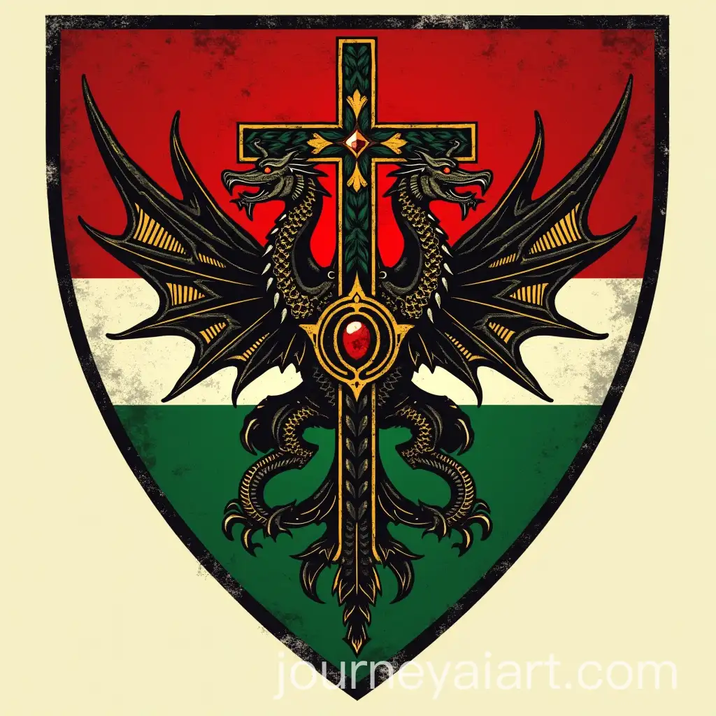 Crimson-Flag-with-Golden-Dragon-Emblem-and-Patriarchal-Cross