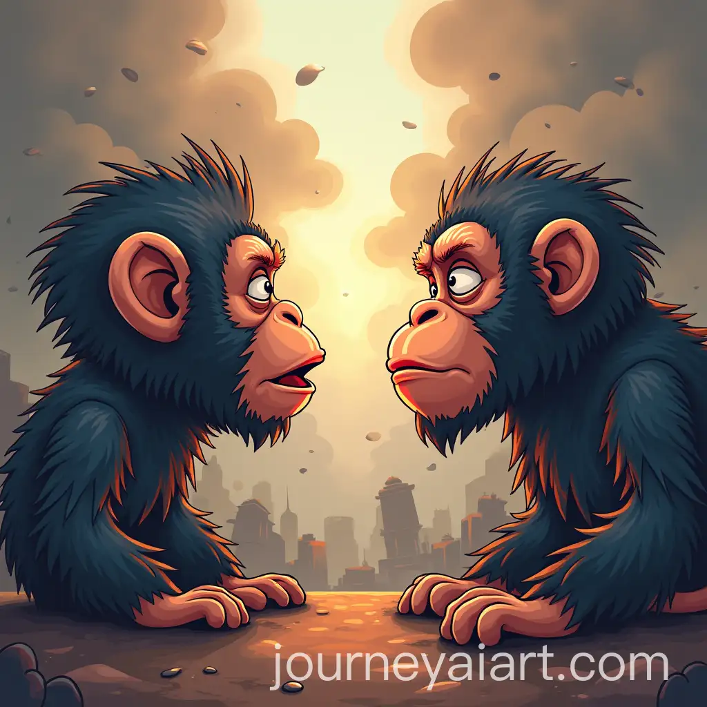 Cartoon-War-Between-Monkeys-Representing-Different-Countries-AI-Strategies