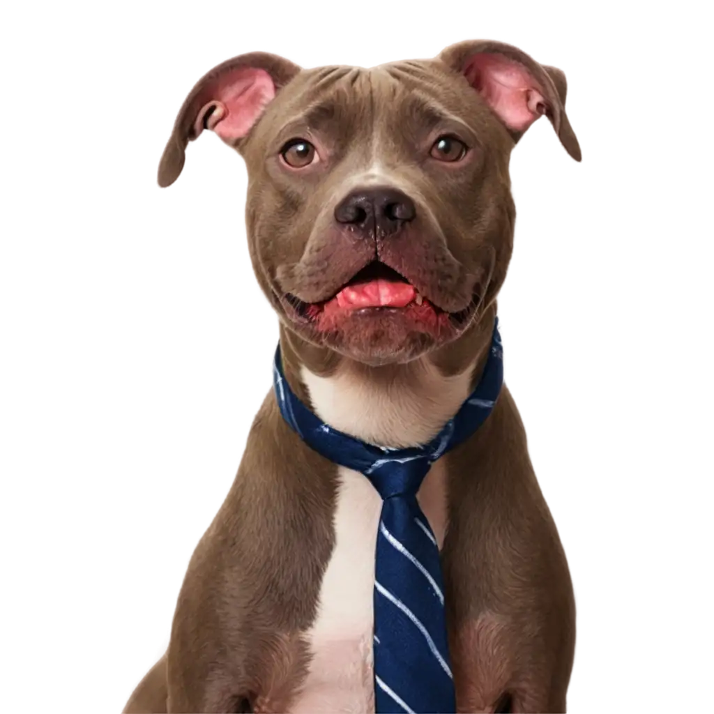 PNG-Pit-Bull-de-Gravata-HighQuality-Image-for-Versatile-Use