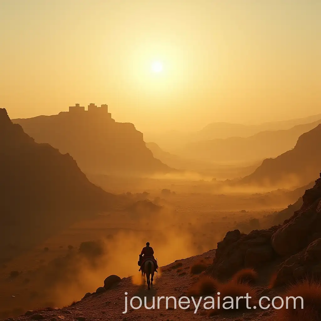 Cinematic-Landscape-of-Ancient-MewarAI-Art-Prompt-Expansion-in-16th-Century-India-with-Aravalli-Hills-and-Fort-Silhouette