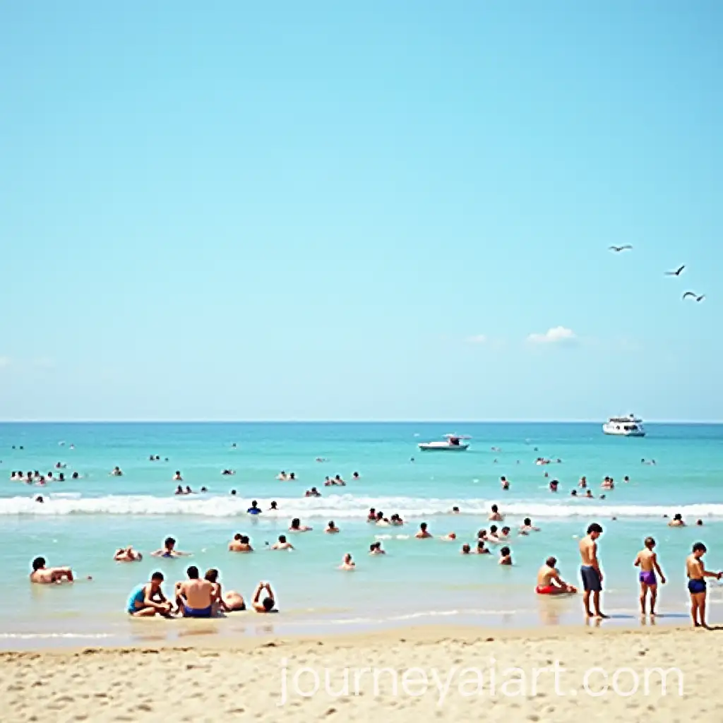 Summer-Beach-Vacation-with-People-Swimming-andAI-Art-Prompt-Expansion-Ships-in-the-Distance