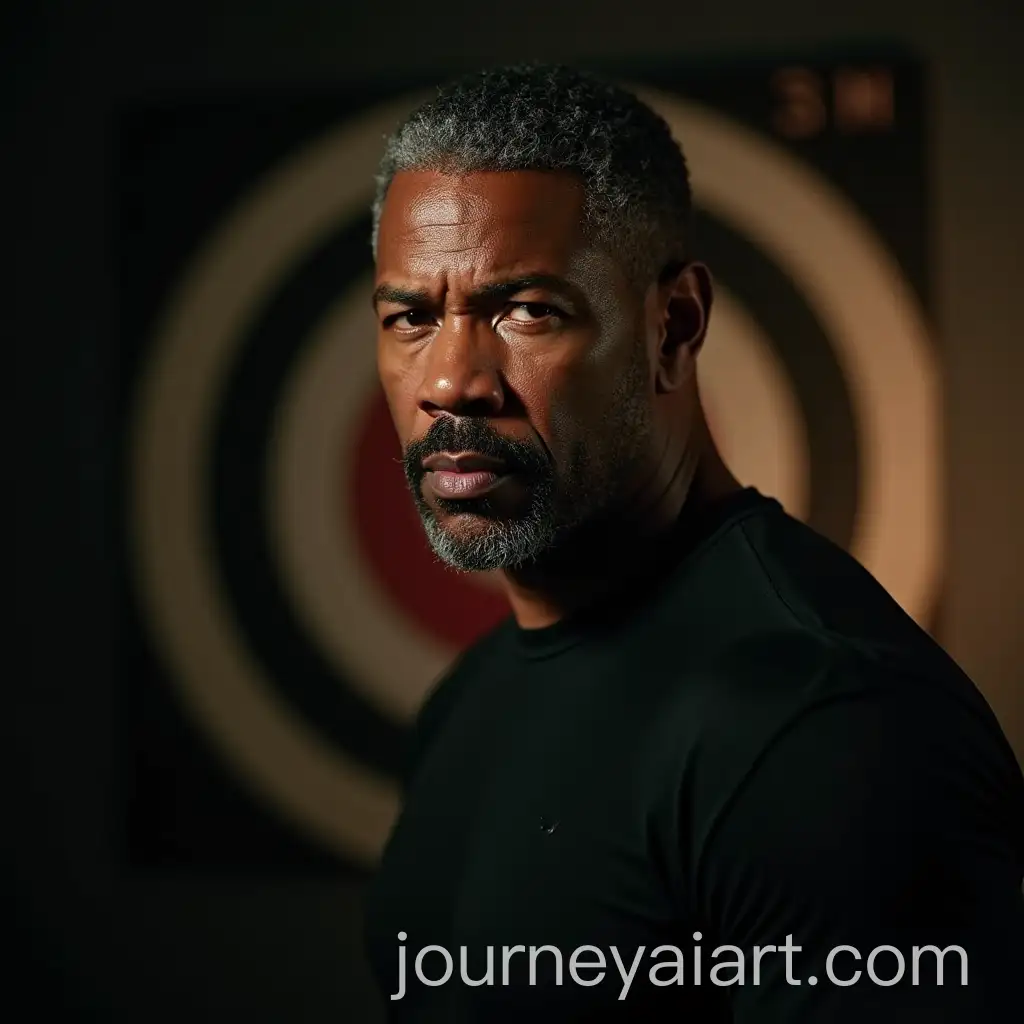 MiddleAged-Man-with-Focused-Expression-and-Bullseye-Target-Symbolizing-Mental-Discipline