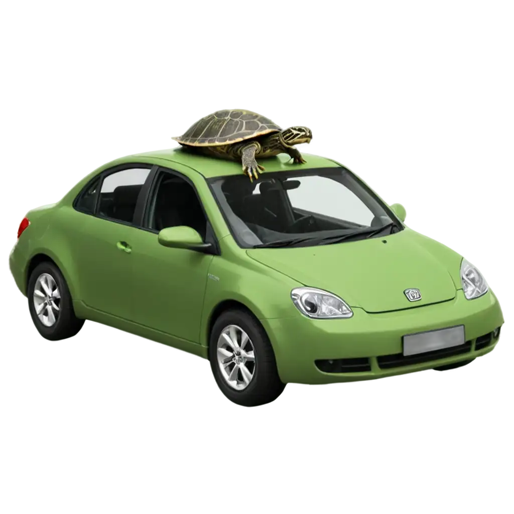 turtle driving car